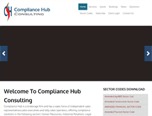 Tablet Screenshot of compliancehub.co.za